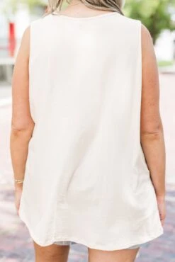 True For You Tank, Peach -Chic Soul Store TrueForYouTank Peach 1