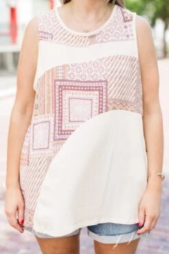 True For You Tank, Peach -Chic Soul Store TrueForYouTank Peach 2