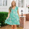 True Happiness Dress, Green -Chic Soul Store TrueHappinessDress Green