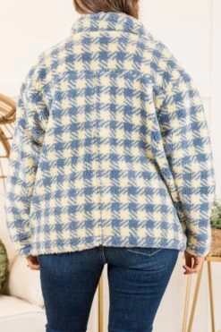 Truly Trying Jacket, Blue -Chic Soul Store TrulyTryingJacket Blue 2