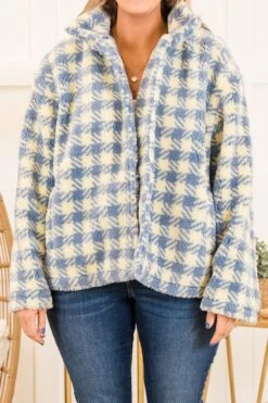 Truly Trying Jacket, Blue -Chic Soul Store TrulyTryingJacket Blue 3