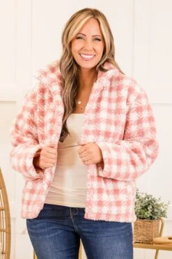 Truly Trying Jacket, Pink -Chic Soul Store TrulyTryingJacket Pink 3