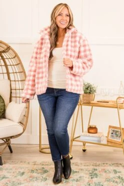 Truly Trying Jacket, Pink -Chic Soul Store TrulyTryingJacket Pink 4