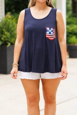 Trust The Stars Top, Navy -Chic Soul Store TrustTheStarsTop Navy 2