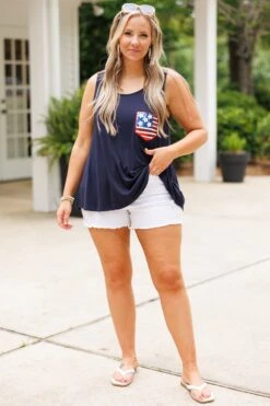 Trust The Stars Top, Navy -Chic Soul Store TrustTheStarsTop Navy 7