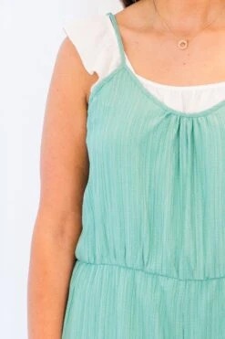 Try And Change My Mind Jumpsuit, Seafoam -Chic Soul Store TryAndChangeMyMindJumpsuit Seafoam 3