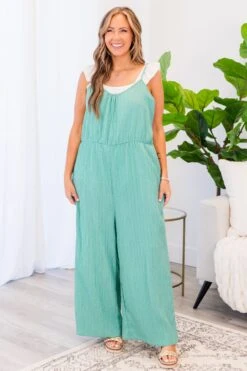 Try And Change My Mind Jumpsuit, Seafoam -Chic Soul Store TryAndChangeMyMindJumpsuit Seafoam 5