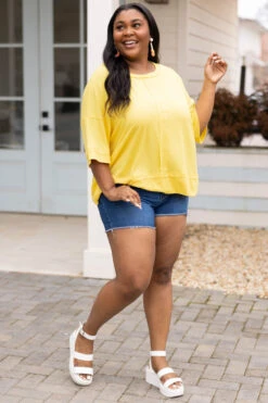 Try Everything Top, Yellow 11 Try Everything Top, Yellow -Chic Soul Store TryEverythingTop Yellow 3