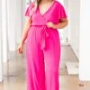 Try Not To Stare Jumpsuit, Hot Pink 1 Try Not To Stare Jumpsuit, Hot Pink -Chic Soul Store TryNotToStareJumpsuit HotPink 0202