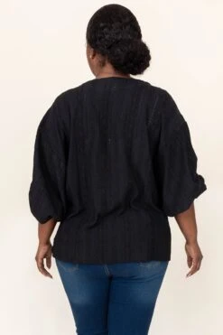 Twin Flame Top, Black -Chic Soul Store TwinFlameTop Black 7225