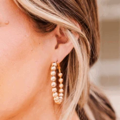 Twinkling Eyes Earrings, Gold -Chic Soul Store TwinklingEyesEarrings 2024 04 03T19 47 06.480Z