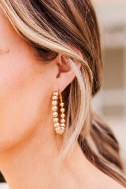 Twinkling Eyes Earrings, Gold