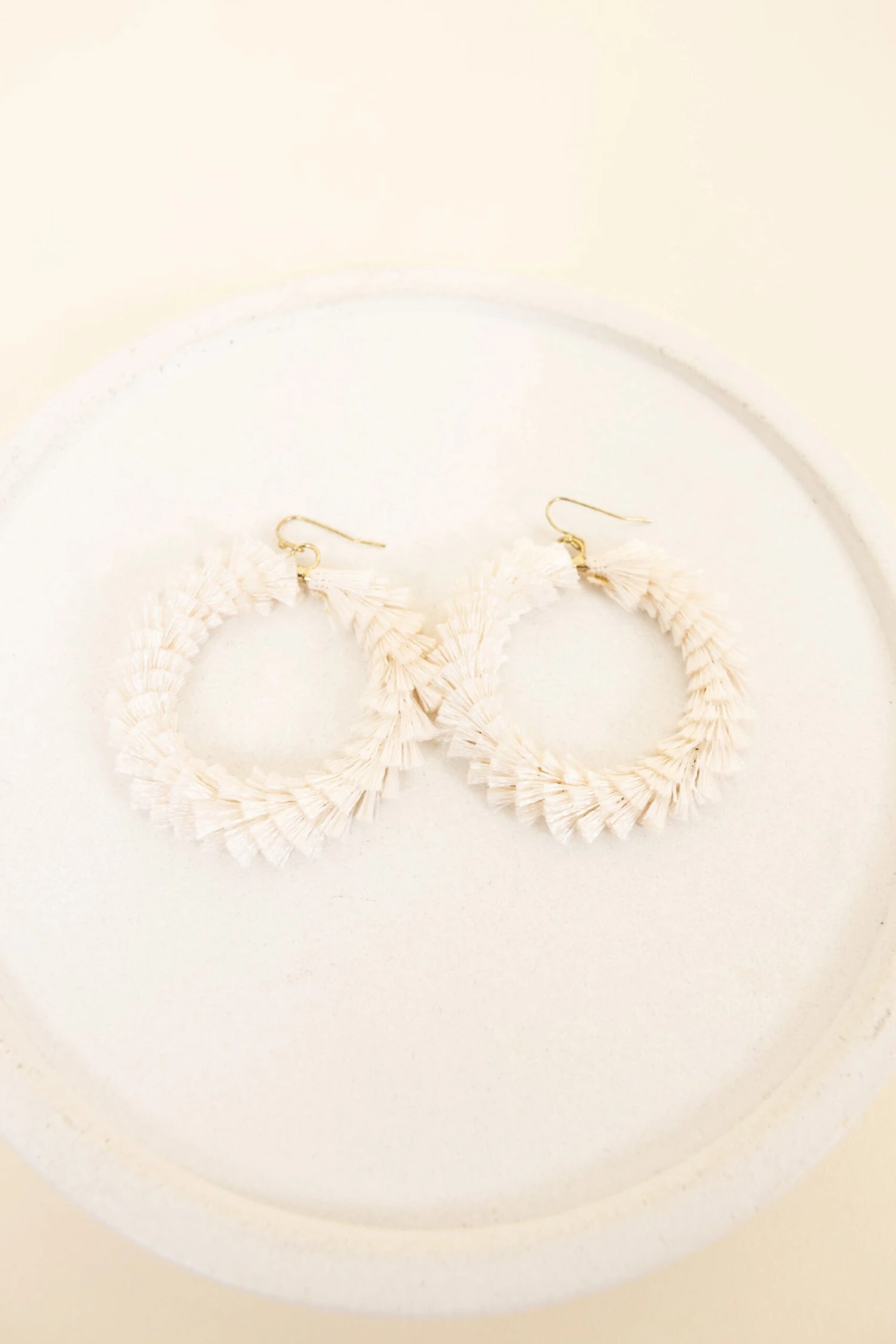 Twirl Around Earrings, Ivory 4 Twirl Around Earrings, Ivory - Image 2