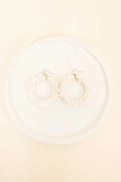 Twirl Around Earrings, Ivory 9 Twirl Around Earrings, Ivory -Chic Soul Store TwirlAroundEarrings Ivory3