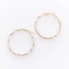 Twisted Beauty Earrings, Gold -Chic Soul Store TwistedBeautyEarrings Gold 9959