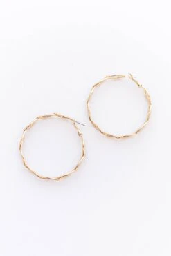 Twisted Beauty Earrings, Gold