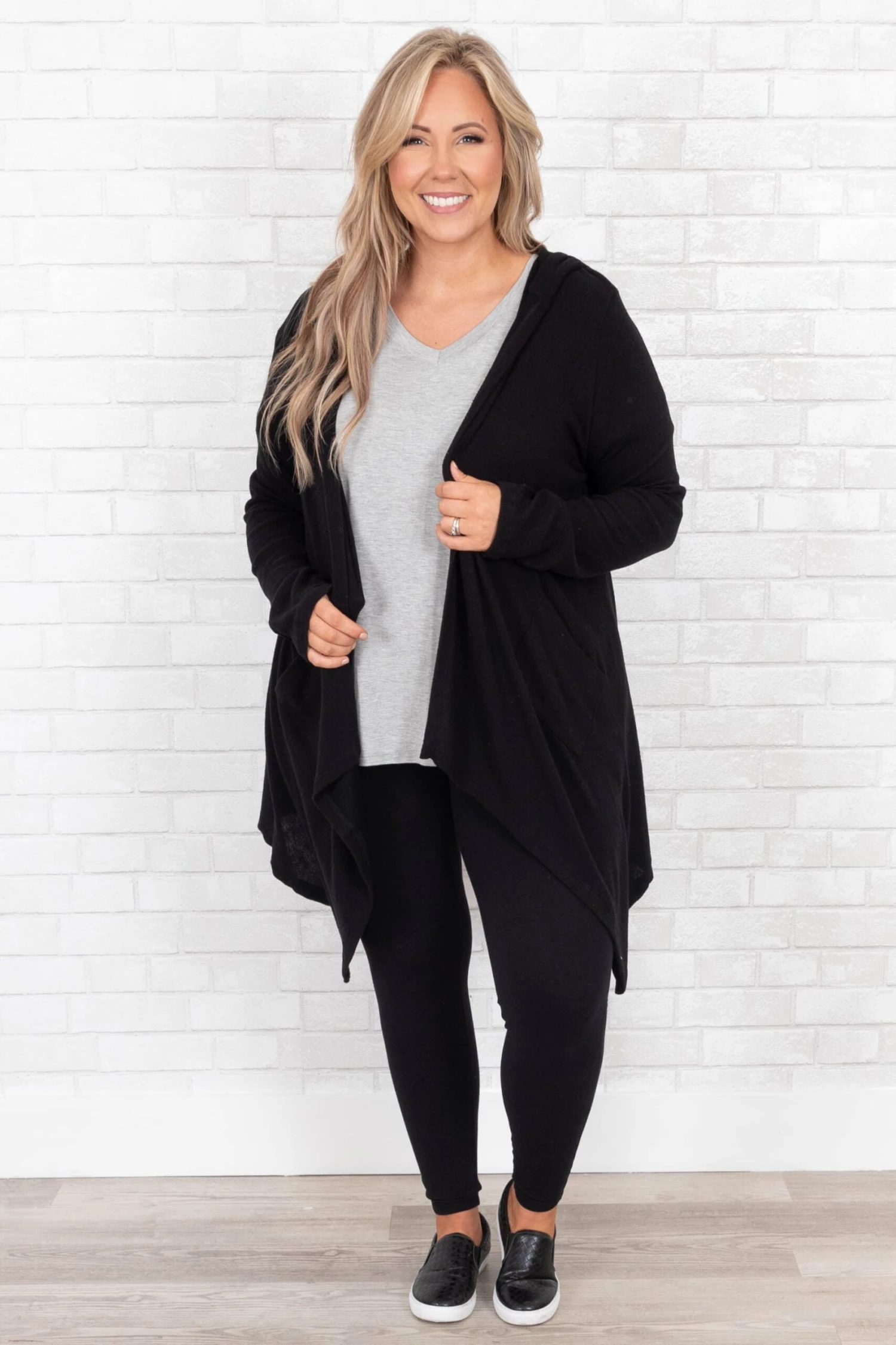 Two Sides To The Story Cardigan, Black 4 Two Sides To The Story Cardigan, Black - Image 2