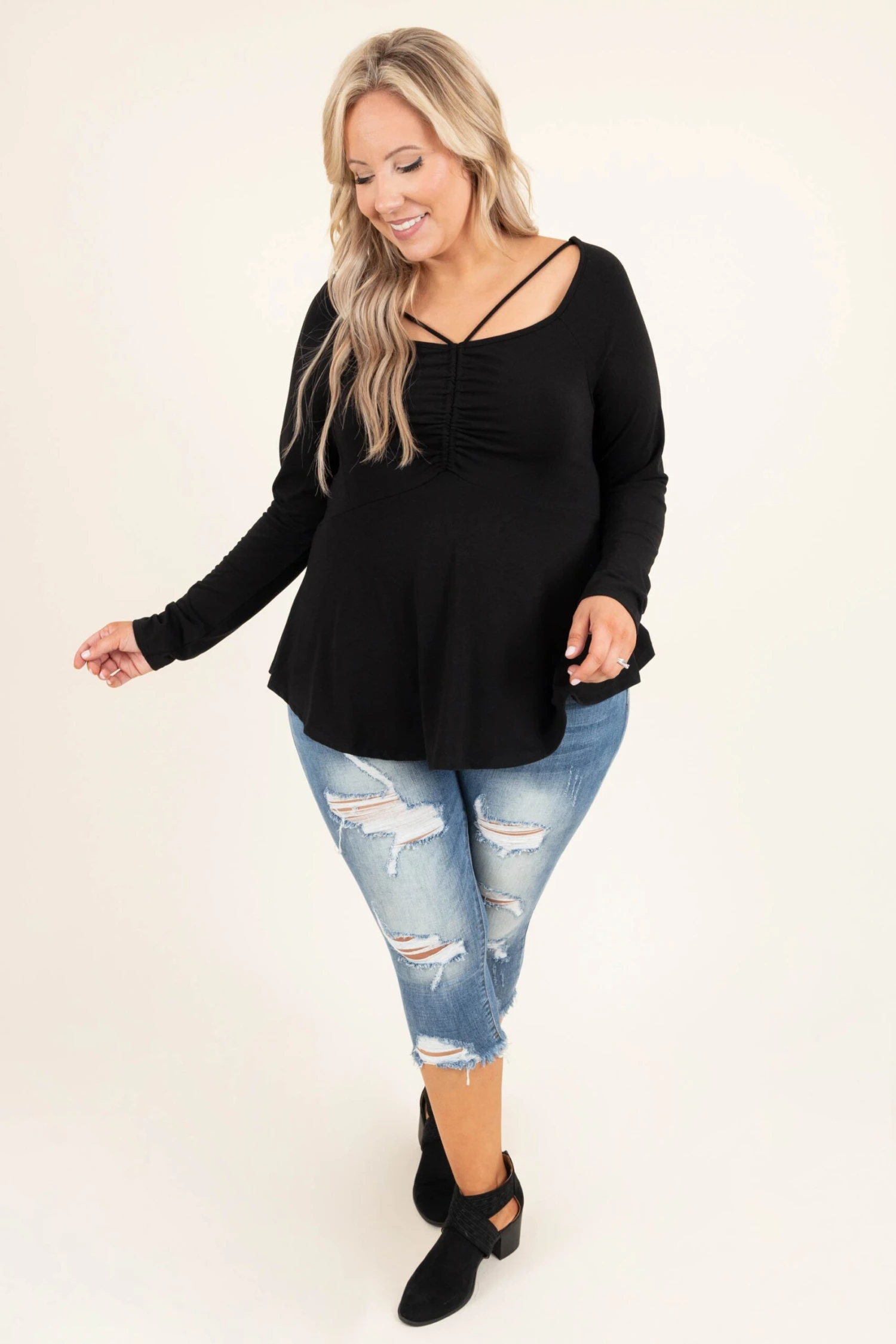 Tybee Breeze Top, Black 4 Tybee Breeze Top, Black - Image 2