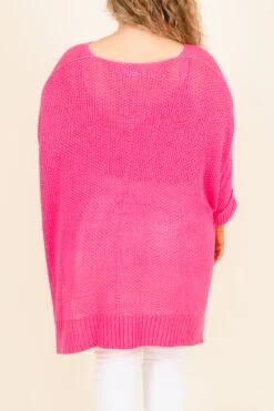Undeniably In Love Sweater, Hot Pink -Chic Soul Store UndeniablyInLoveSweater HotPink 1