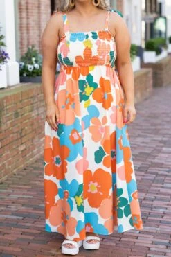 Under The Orange Tree Dress, Orange 11 Under The Orange Tree Dress, Orange -Chic Soul Store UnderTheOrangeTreeDress Orange 1817