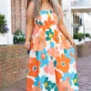 Under The Orange Tree Dress, Orange -Chic Soul Store UnderTheOrangeTreeDress Orange 1818