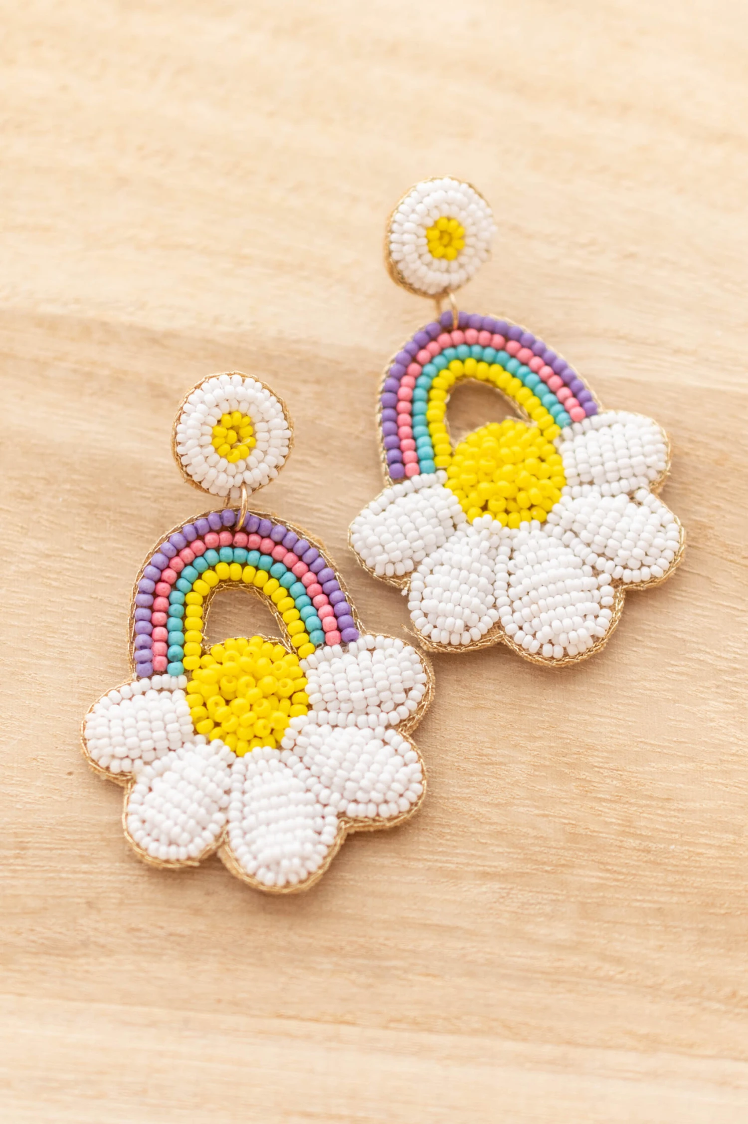 Under The Rainbow Earrings, White 4 Under The Rainbow Earrings, White - Image 2