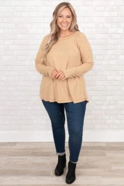 Underneath It All Top, Taupe -Chic Soul Store UnderneathItAllTop Taupe 9896