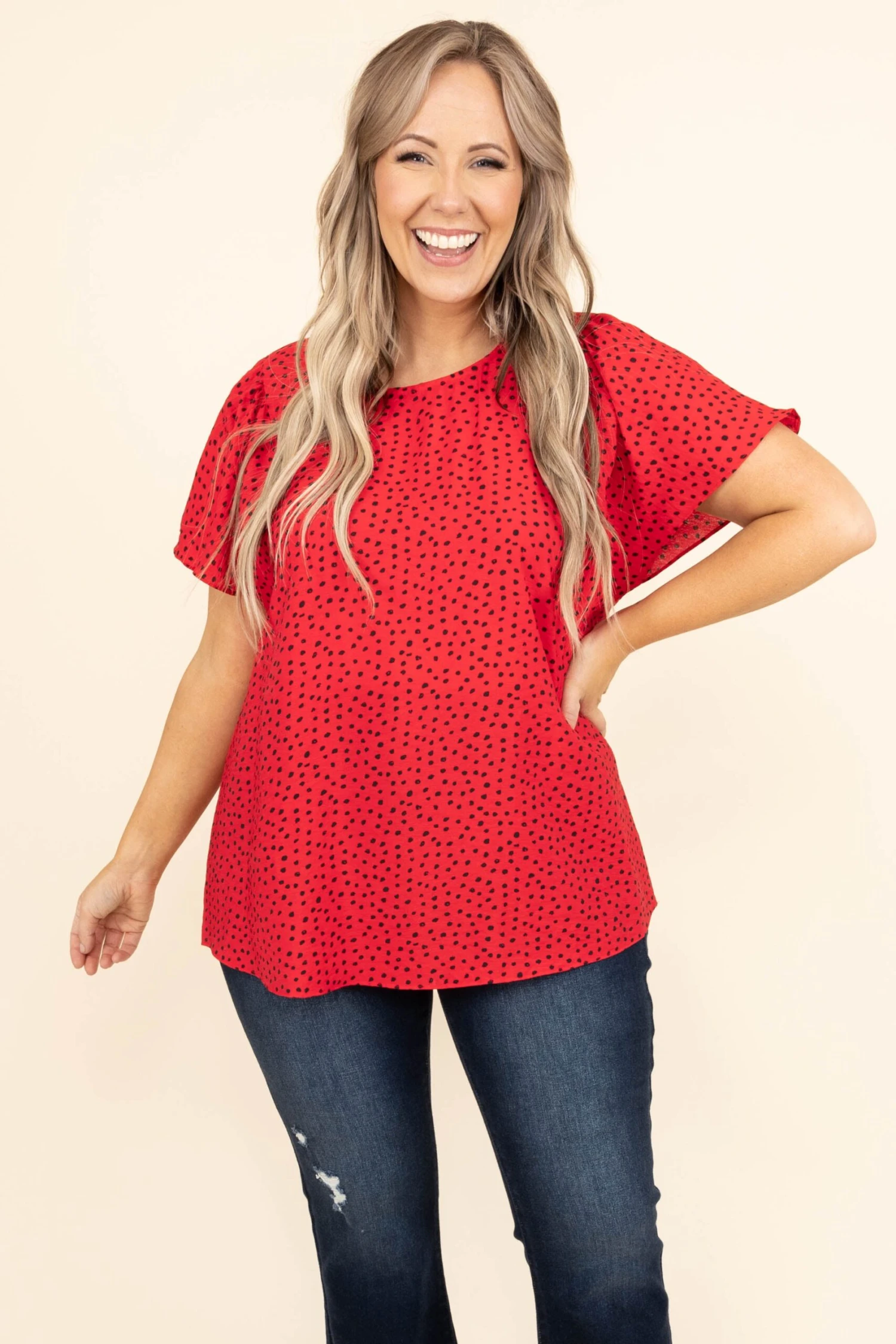 Unspoken Dream Top, Red 3 Unspoken Dream Top, Red