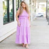 Untamed Beauty Midi Dress, Lavender -Chic Soul Store UntamedBeautyMidiDress Lavender
