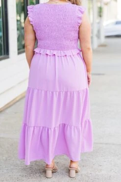 Untamed Beauty Midi Dress, Lavender -Chic Soul Store UntamedBeautyMidiDress Lavender 2