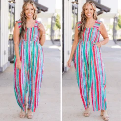 Feature Me Jumpsuit, Multi