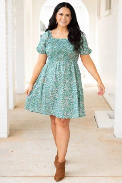 Unwavering Love Dress, Teal 10 Unwavering Love Dress, Teal -Chic Soul Store UnwaveringLoveDress Teal 1196
