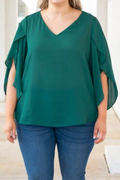 Unwritten Top, Jewel Green -Chic Soul Store UnwrittenTop JewelGreen 2