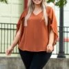 Unwritten Top, Rust 1 Unwritten Top, Rust -Chic Soul Store UnwrittenTop Rust 5