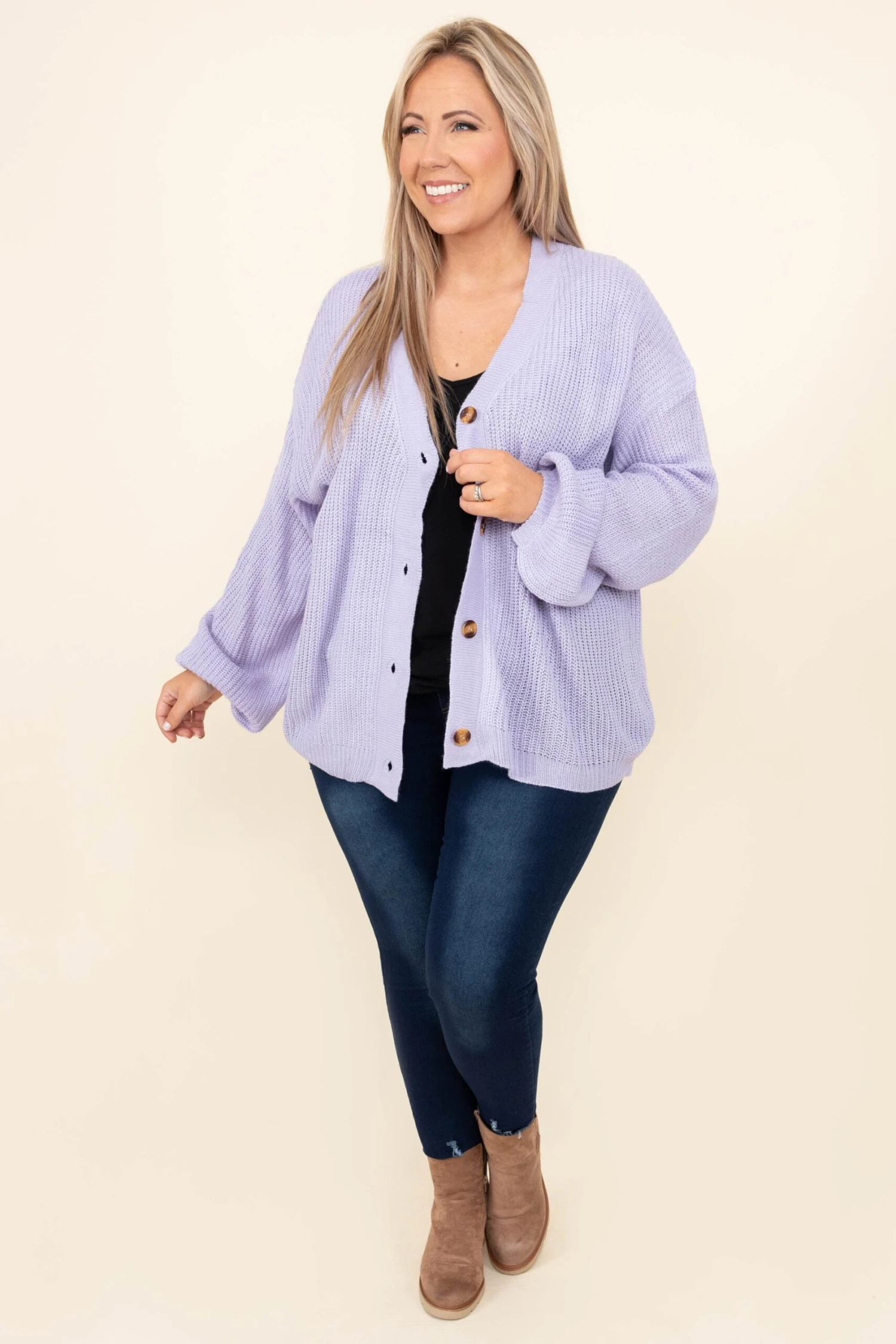 Upstate Destinations Cardigan, Purple 5 Upstate Destinations Cardigan, Purple - Image 3