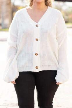 Upstate Destinations Cardigan, White -Chic Soul Store UpstateDestinationsCardigan White 1807