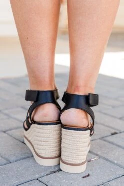 VIP Situation Wedges, Black -Chic Soul Store VIPSituationWedges Black 5