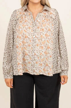 Vacay Time Top, Natural Mix -Chic Soul Store VacayTimeTop NaturalMix 0062