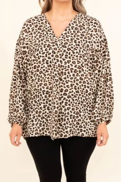 Valet Please Top, Taupe -Chic Soul Store ValetPleaseTop Taupe 8847