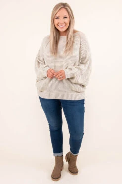 Venice Nights Sweater, Cream 12 Venice Nights Sweater, Cream -Chic Soul Store VeniceNightsSweater Cream 4673