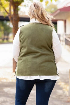 Venice Vest, Olive 12 Venice Vest, Olive -Chic Soul Store VeniceVest Olive 9195