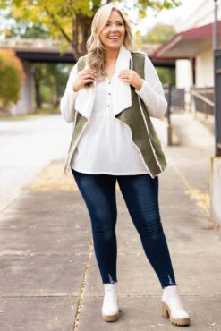 Venice Vest, Olive 10 Venice Vest, Olive -Chic Soul Store VeniceVest Olive 9201