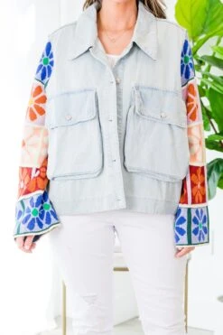 Violets Are Blue Shacket, Light Denim -Chic Soul Store VioletsAreBlueShacket LightDenim 2