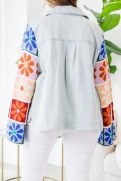 Violets Are Blue Shacket, Light Denim -Chic Soul Store VioletsAreBlueShacket LightDenim