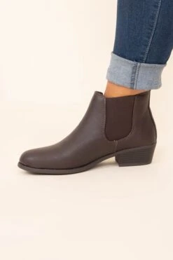 Waiting For A Miracle Booties, Brown 9 Waiting For A Miracle Booties, Brown -Chic Soul Store WaitingForAMiracleBooties Brown 3