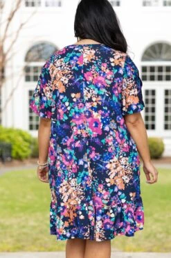 Waiting For My Miracle Dress, Navy -Chic Soul Store WaitingForMyMiracleDress Navy 1144