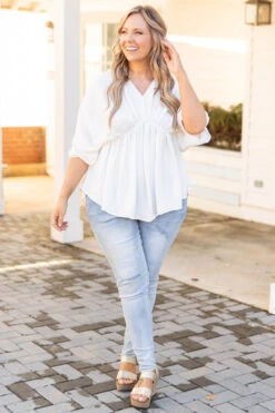 Wake Up Tunic, Ivory -Chic Soul Store WakeUpTunicIvory 9063