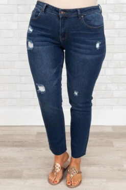 Walk That Walk Jeggings, Dark Wash -Chic Soul Store WalkThatWalkJeggings DarkWash