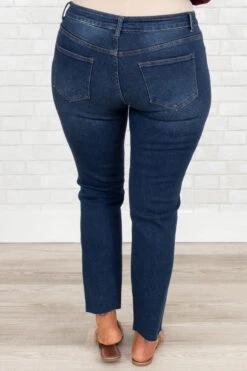 Walk That Walk Jeggings, Dark Wash -Chic Soul Store WalkThatWalkJeggings DarkWash 9483