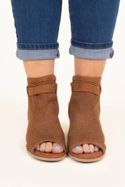 Walk The Talk Booties, Chestnut -Chic Soul Store WalkTheTalkBooties Chestnut 3